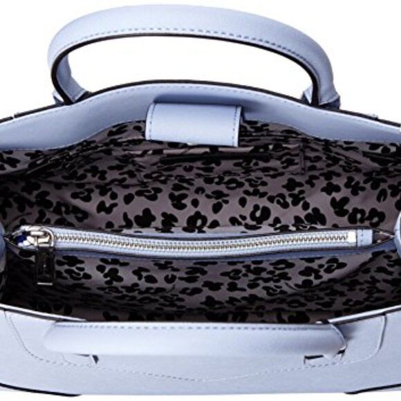 NWT Rebecca Minkoff Leather Soft Blue Amorous Satchel Bag - Picture 5 of 11